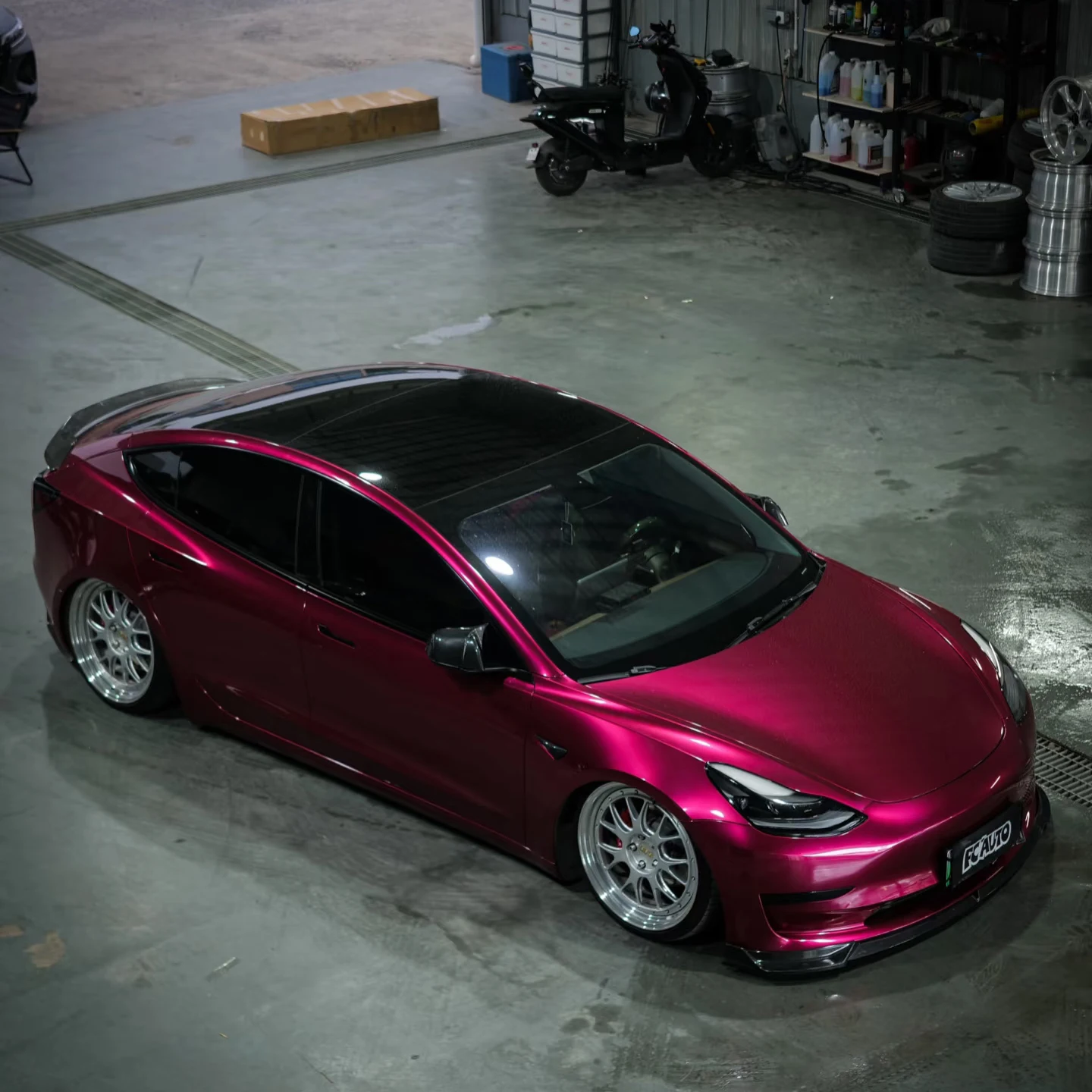 

PET Glossy Metallic Easy to Remove Vinyl Wrap Purple