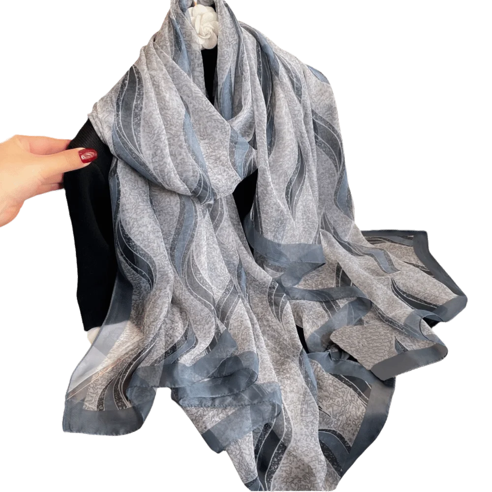 

Summer Thin Beach Sunscreen Scarf Transparent Swimsuit Cover-ups Soft Silk Scarf Bikini Large Shawl For Women