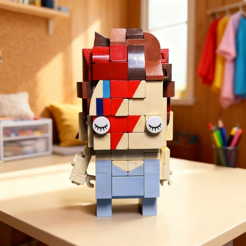 

219pcs MOC David Bowie Brickheadz Model Building Blocks Construction Christmas Gifts Toy Creative DIY Idea Assemble Brick Kids