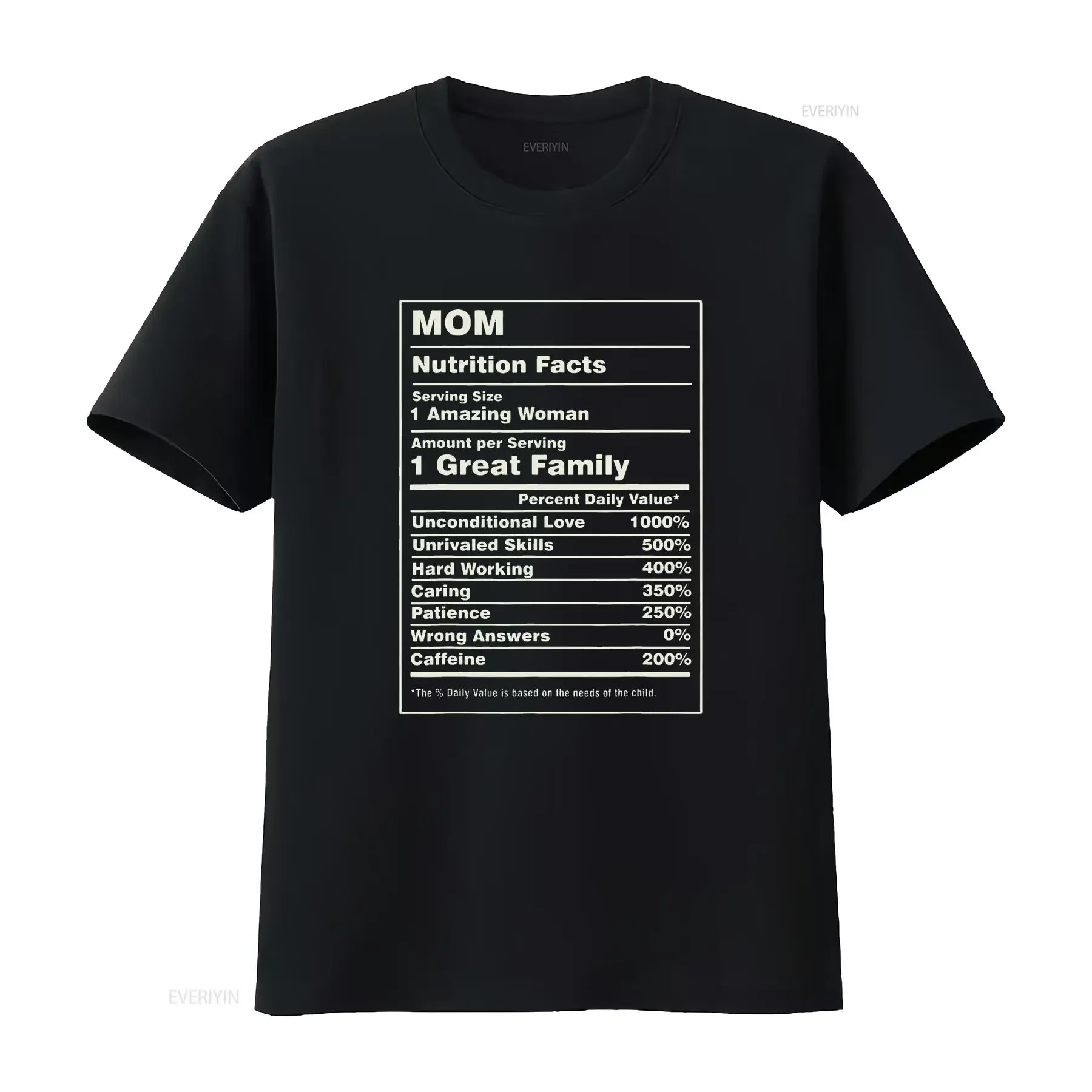 

Забавная футболка для мамы на День матери, факты питания, винтажный стираный графический удобный топ для повседневной носки, дизайнерская одежда