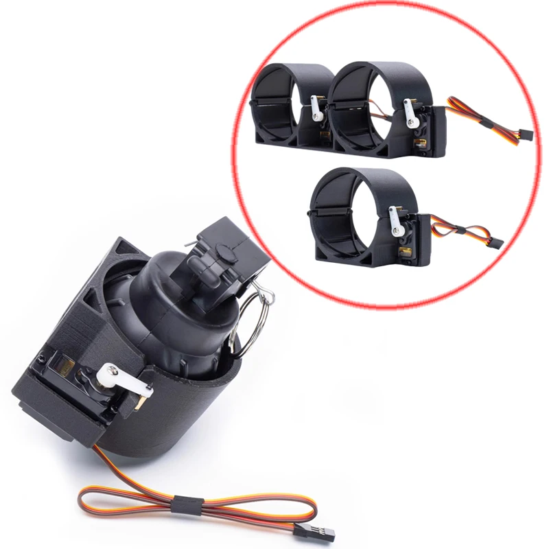 

1PCS Single/Double Shot Payload Thrower Quick-Release Columnar Drop Device Optional Metal Gear Servo for FPV Drone/RC Fixed-Wing