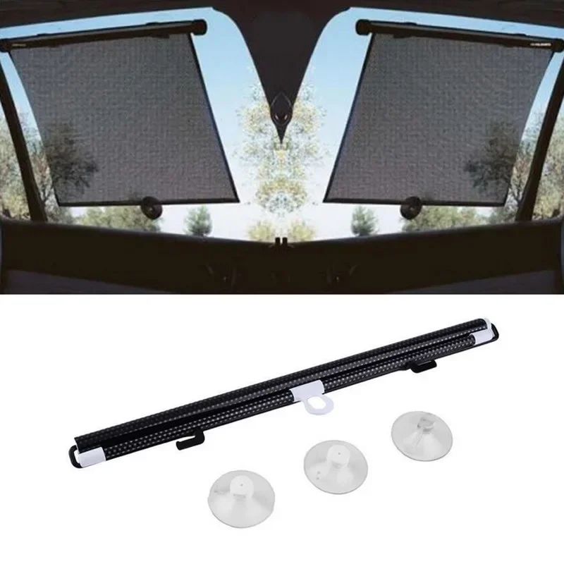 Retractable side window car sun blinds automatic sun protection roller blind film sun shield