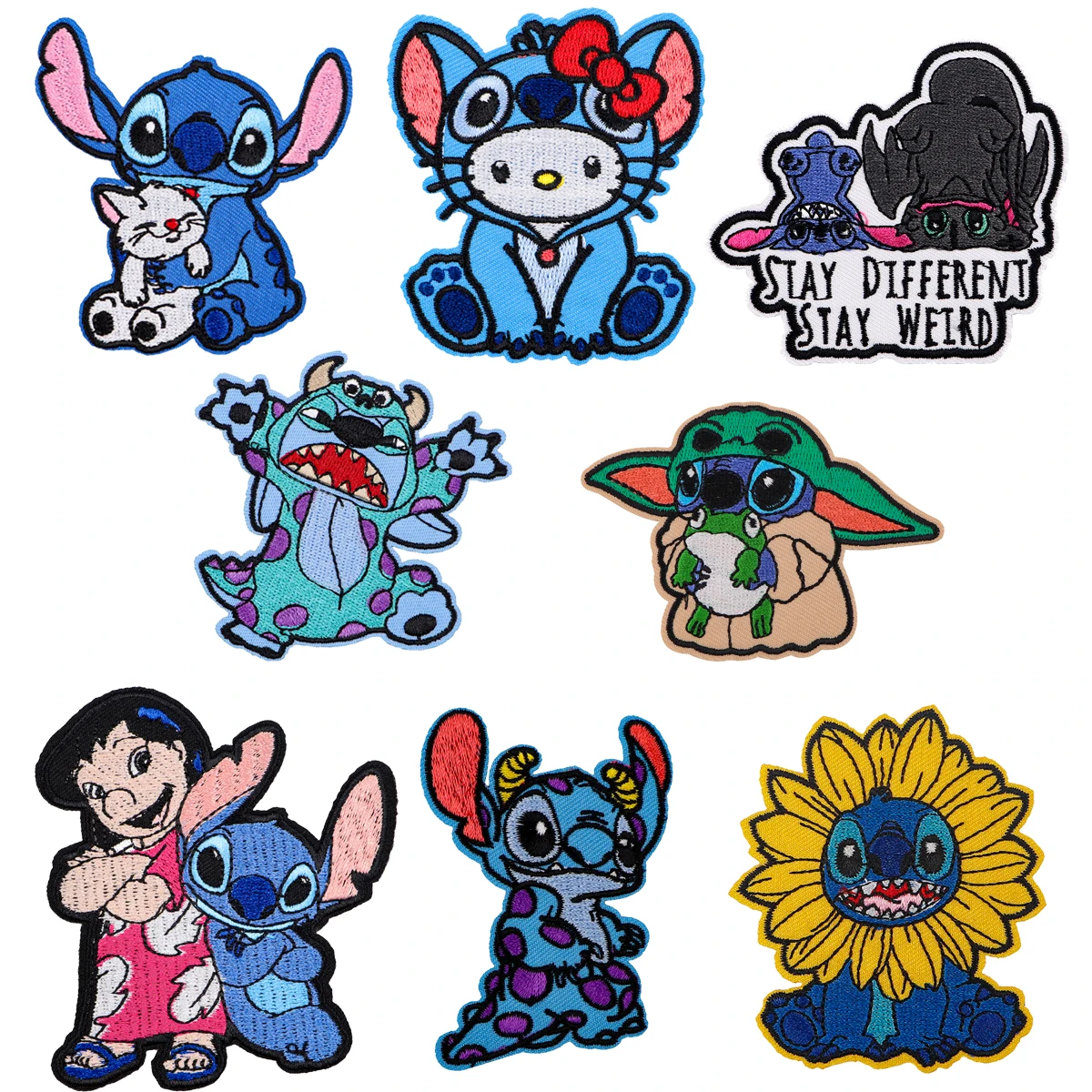 

Нашивки с монстрами, кавайные мультяшные вышитые нашивки для рюкзака, значок «сделай сам», клейкие нашивки на одежду, наклейки, аппликации