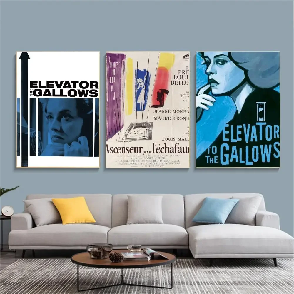 classic movie E-Elevator to the Gallows-S Painting Calligraphy Nature Inspired Artwork for Living Room  Home Decoration