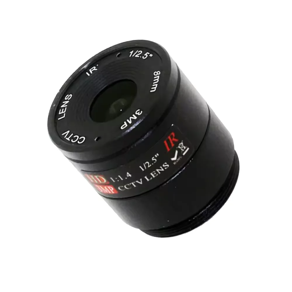 ELP CS Mount Lens 2.1mm/2.5mm/4mm/6mm/8mm/12mm CS Fixed Focus Lens for Manual USB Camera