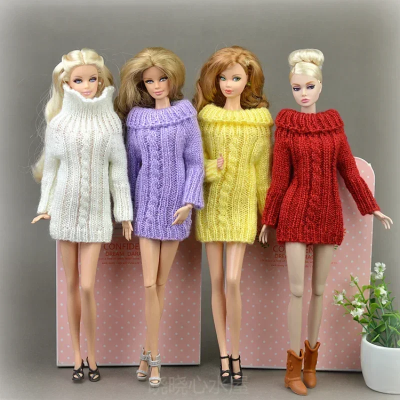 Doll's Knitted handmade Sweater Tops Coat Dress Hat Clothes accessories For BB 1:6 Doll BBI0010016