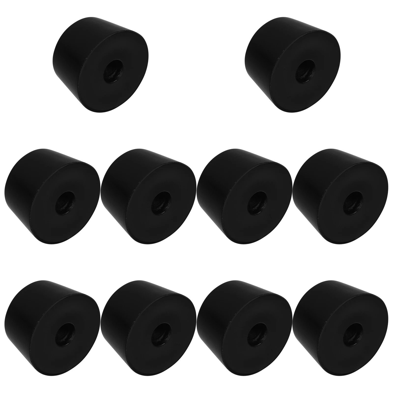 

10 Pcs Non slip Rubber Mat for Washer Dryer Anti vibration Pads Furniture Risers Sofa Bed Pedestal Screw Hole Cone Shape