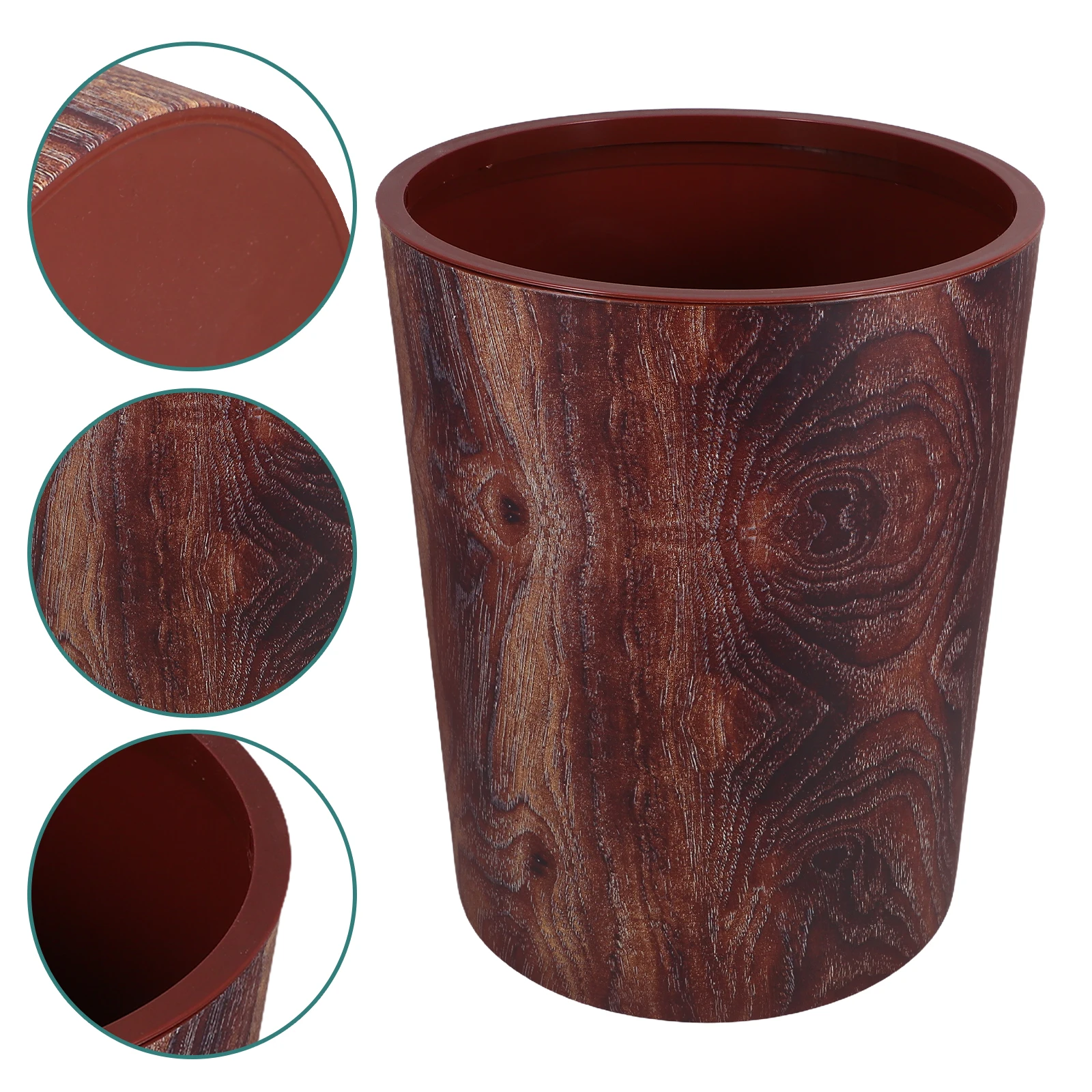 

Garbage Can Bathroom Container Bedroom Trash Decorative Waste Bucket Bin Pp for Kitchen Office