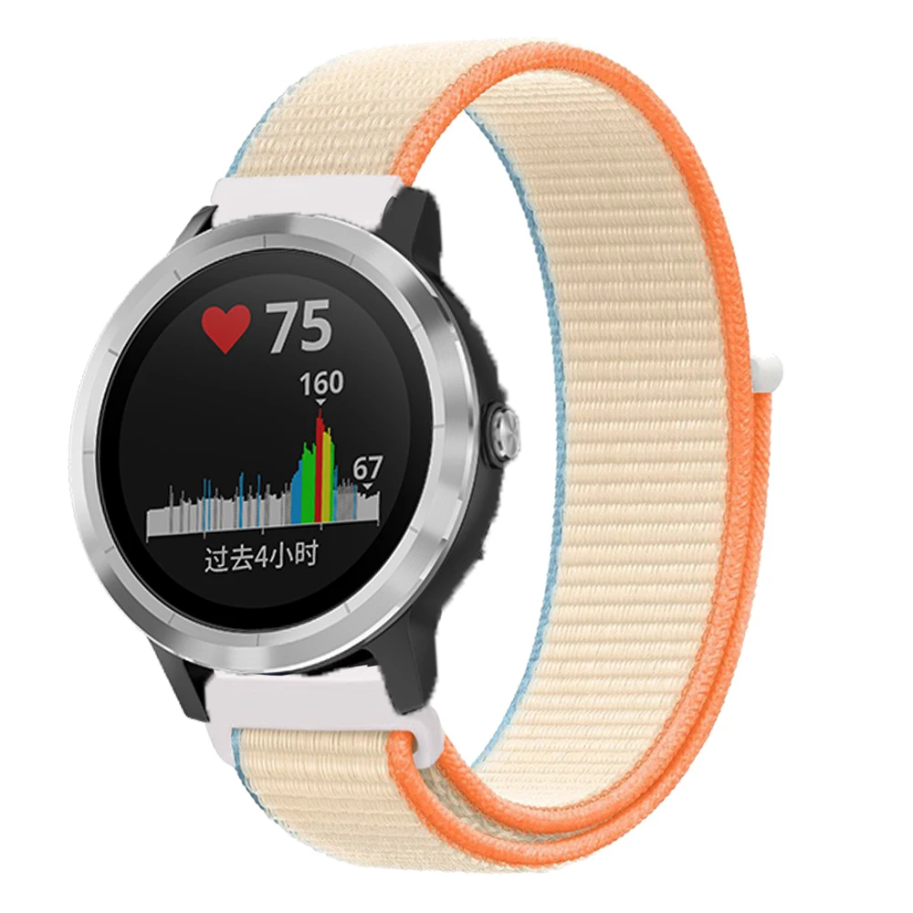 22mm pulseira smartwatch para garmin forerunner 965 cinta gancho loop cinto de náilon para forerunner 255 265 745 vivoactive 4 pulseira