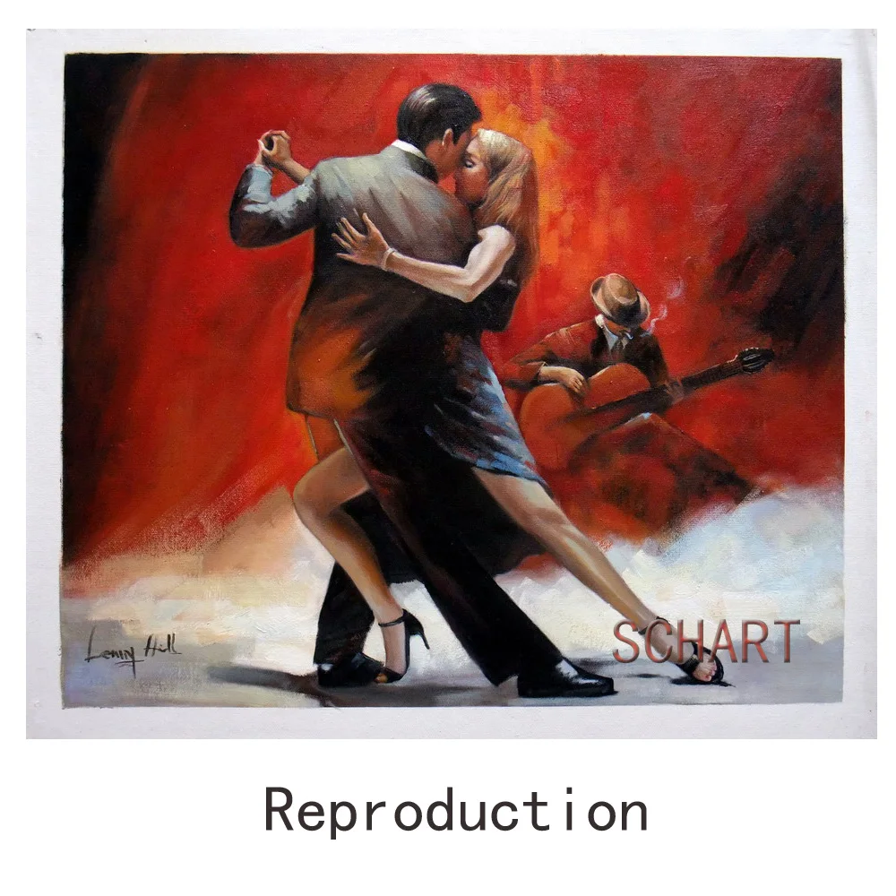 Tango Argentina by Willem Haenraets,Hand painted famous painting reproduction,impression figure painting,Paintings wall decor