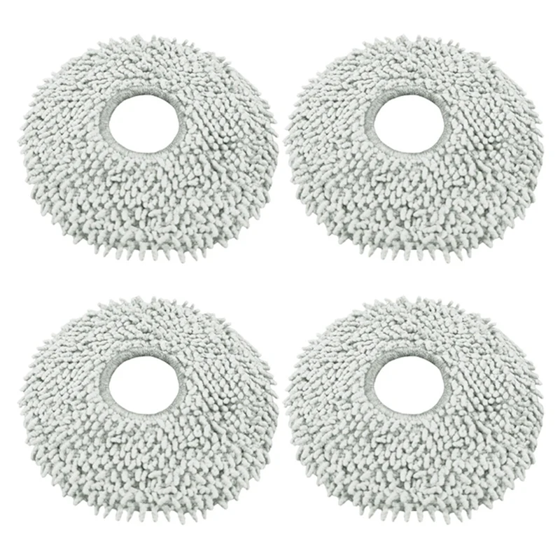 4 Piece Mop Cloth Replacement Parts As Shown For Ecovacs Deebot X2 / X2 Omni / X2 Pro / DEX86 Spare Parts Accessories