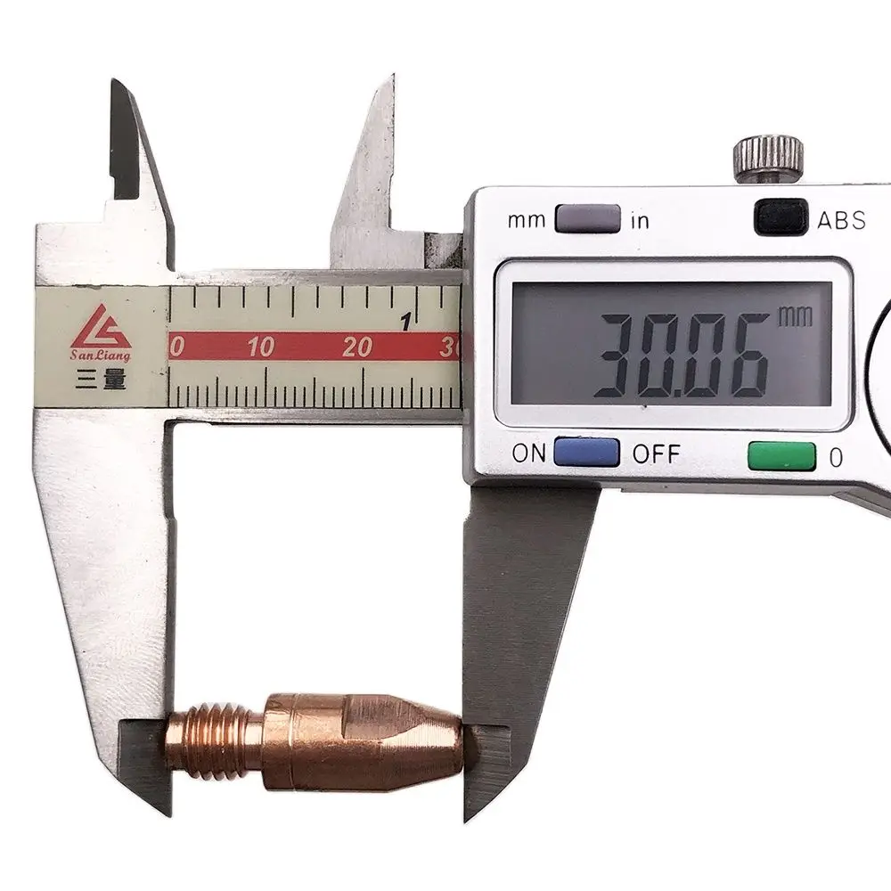 M8 x 30 CuCrZr Or E-Cu Contact Tip  MB 36 KD 36KD 400 401 500 551 MIG Welding Torch 501D MB501 10PK