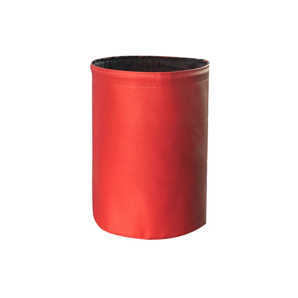 

Folding Waste Compress Bin Mini Hanging Healthy Material Waterproof Car Storage Leather Trash Can