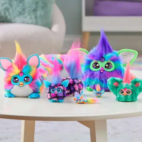 Hasbro Furby DJ Furblets Electronic Plush Toy Stuffed Pet Owl Interactive Smart Doll Christmas Birthday Gifts