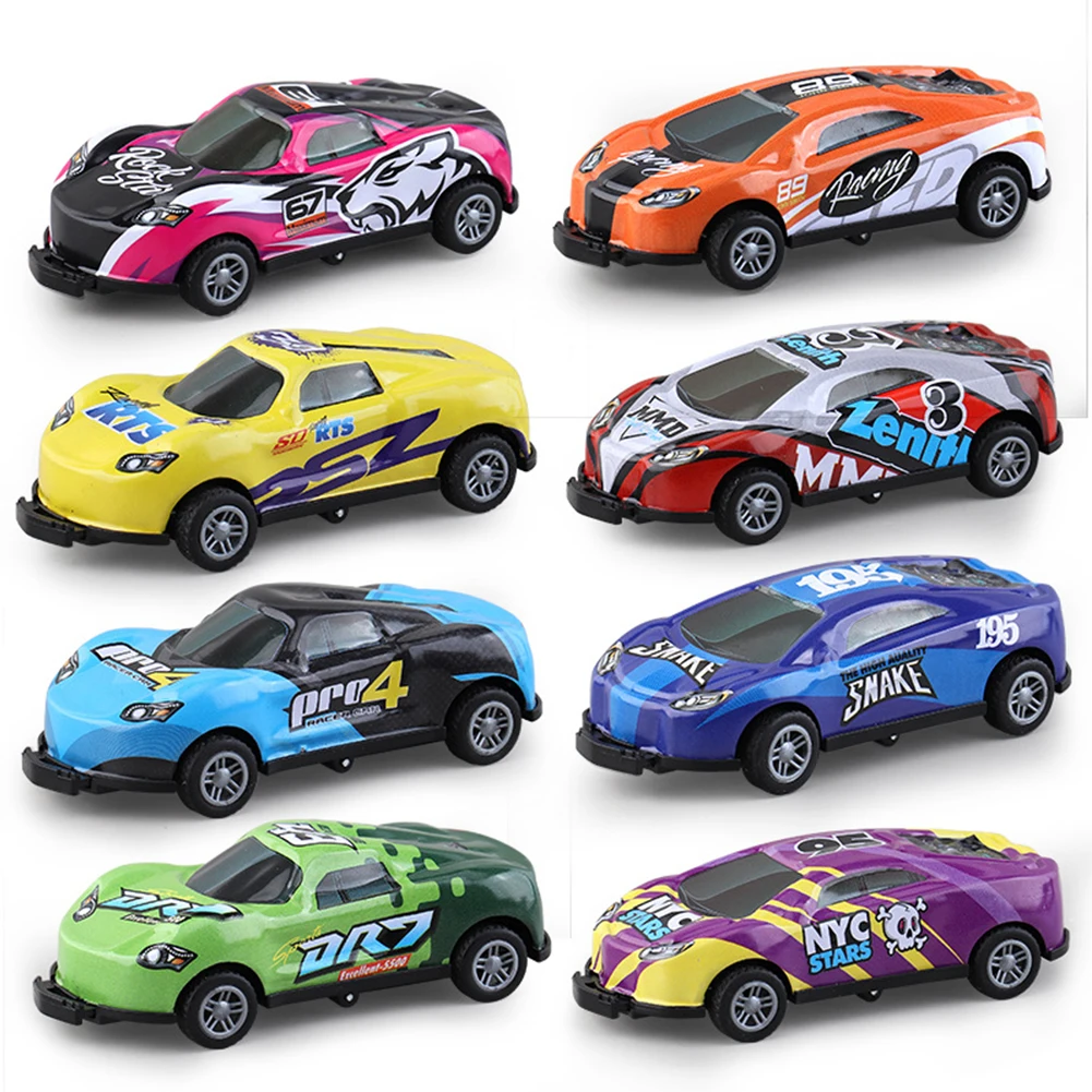 

1:43 Children Pull Back Car Toys Parking Scene Car Model Ornaments For Boys Collection Home Decoration