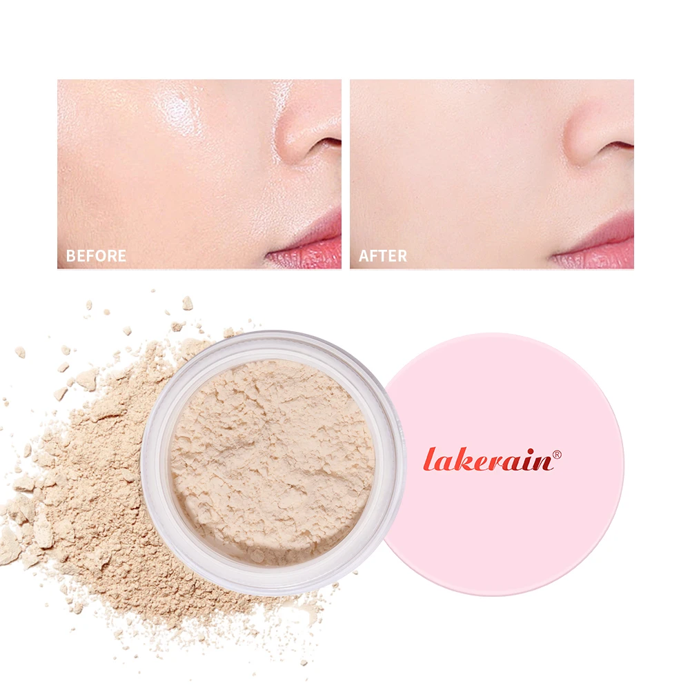 long-Lasting Setting Powder Matte Finish Oil Control and Makeup Fixation Removal Pore Modification Pink Cosmetics