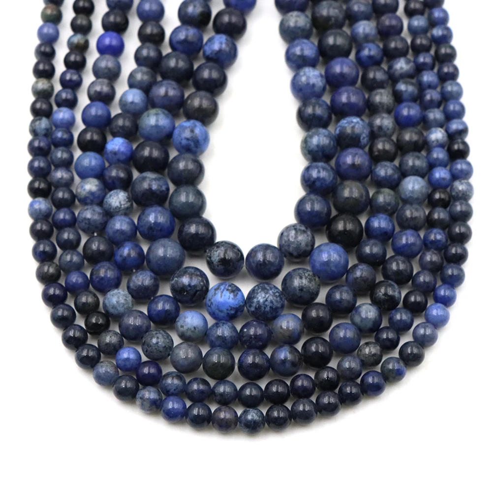 4 6 8 10 MM Naturstein Botswana-Jaspis-Perlen, rund, lose, als Abstandshalter für die Schmuckherstellung, DIY-Armbänder, Halsketten, 15'' Strang, Geschenke
