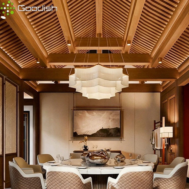 

Современная простота, стильная роскошная тканевая корона, светодиодные подвесные светильники, лампы ручной вязки для вестибюля, украшения дома, люстры