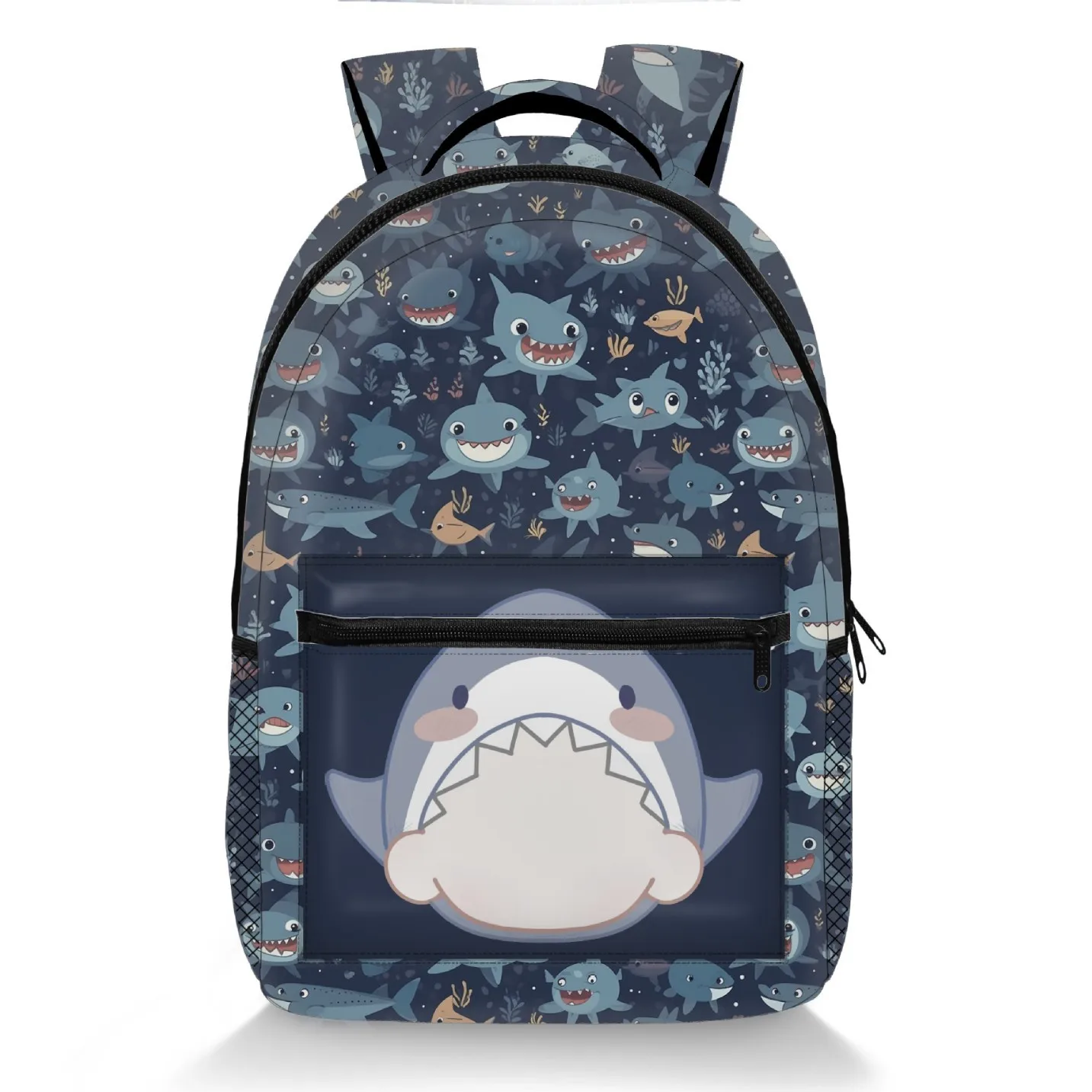 Hip Hop Cool Youthful School Bags Unisex Novelty shark Travel Bags 3D Print Oxford Waterproof Notebook Shoulder Backpacks