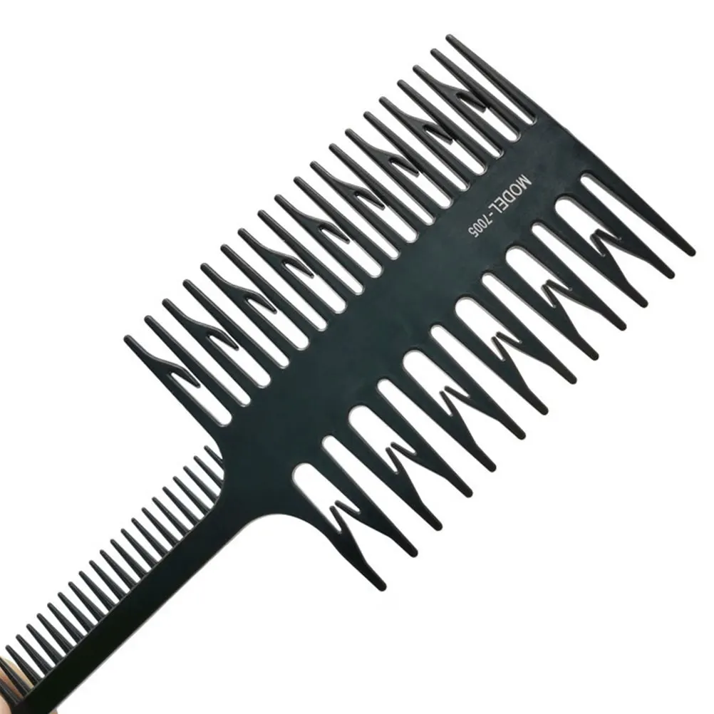 

4pcs Fish Bone Comb Dyeing Brush Ribs Hair Comb Salon Sectioning Ergonomic Handle Light Durable Blue Black Purple White For