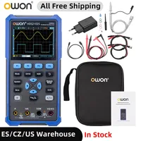 OWON HDS2102S 3 in 1 Digital Oscilloscope Multimeter Waveform Generator 100MHz 500MSa/s Dual Channels Oscilloscope 20000 Counts