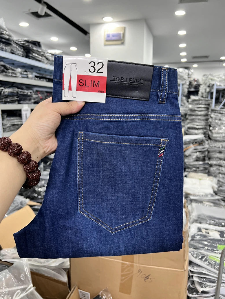 

Simple Sle Men's Slim Fit Jeans Spring Autumn Cotton Polyester Blend Waed Claw Design Casual Commute Long Pants