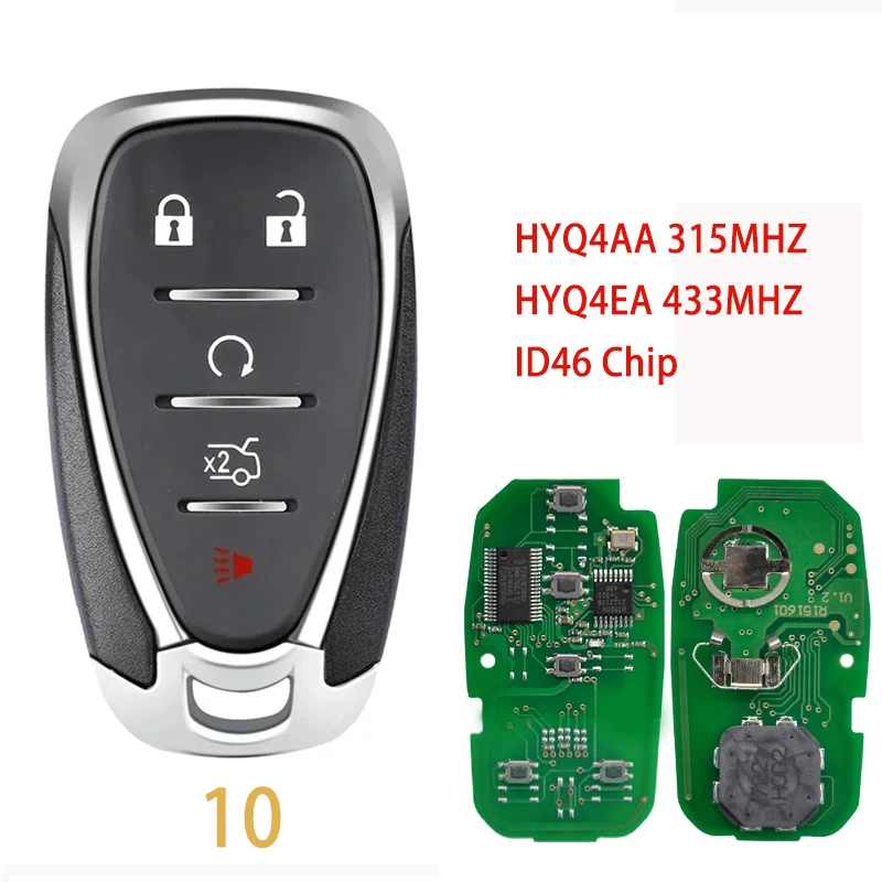 BB Key 315/433MHz HYQ4AA HYQ4EA Remote Key for Chevrolet Camaro Volt Blazer Traverse Camaro Cruze Malibu Sonic Equinox Spark