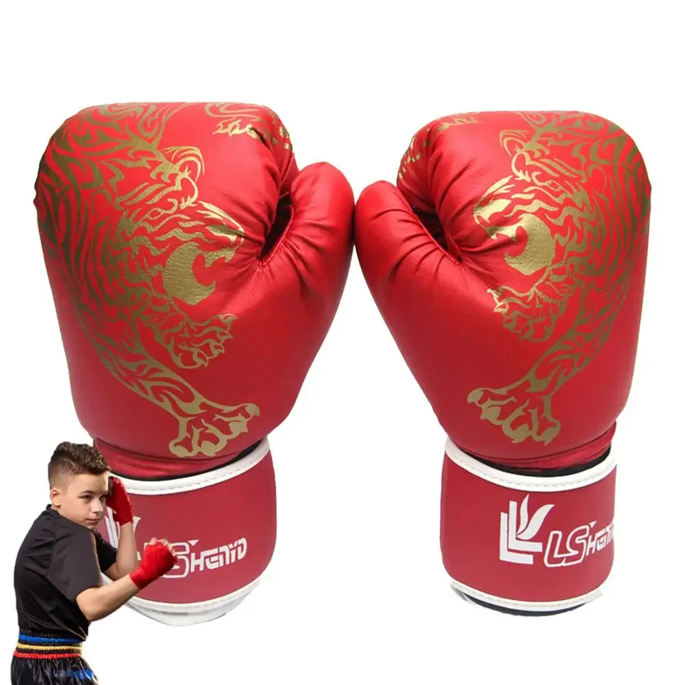 Tiger Figur Erwachsenen roten Tiger Figur Box handschuhe Sanda Kampf Taekwondo Kampfkunst Club