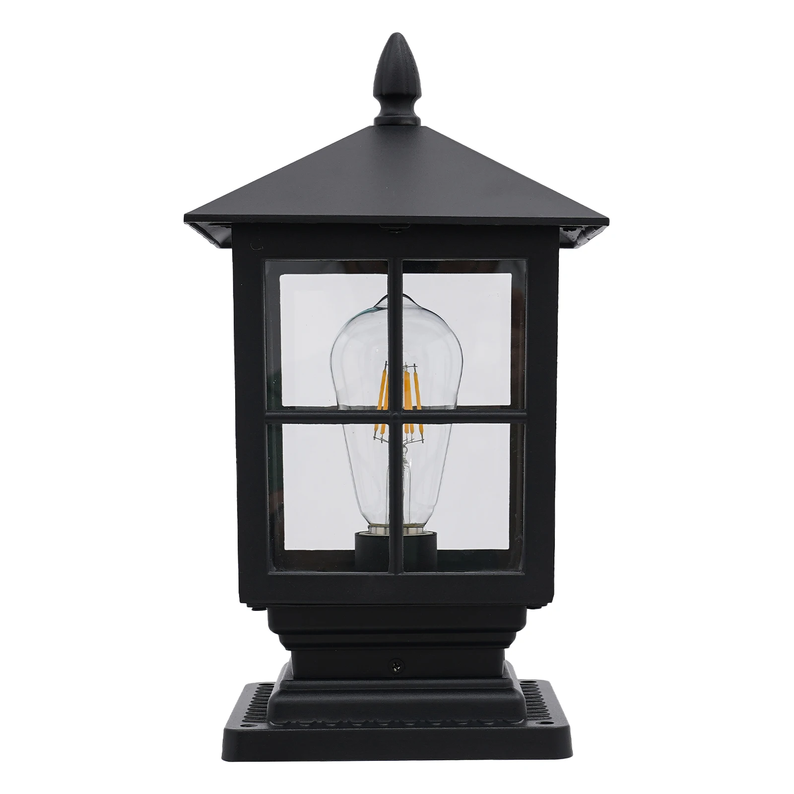Retro Post Light, Aluminum Alloy Post Light, Outdoor Post Lantern E27 for Indoor & Outdoor , Porches, Paths, Entrances