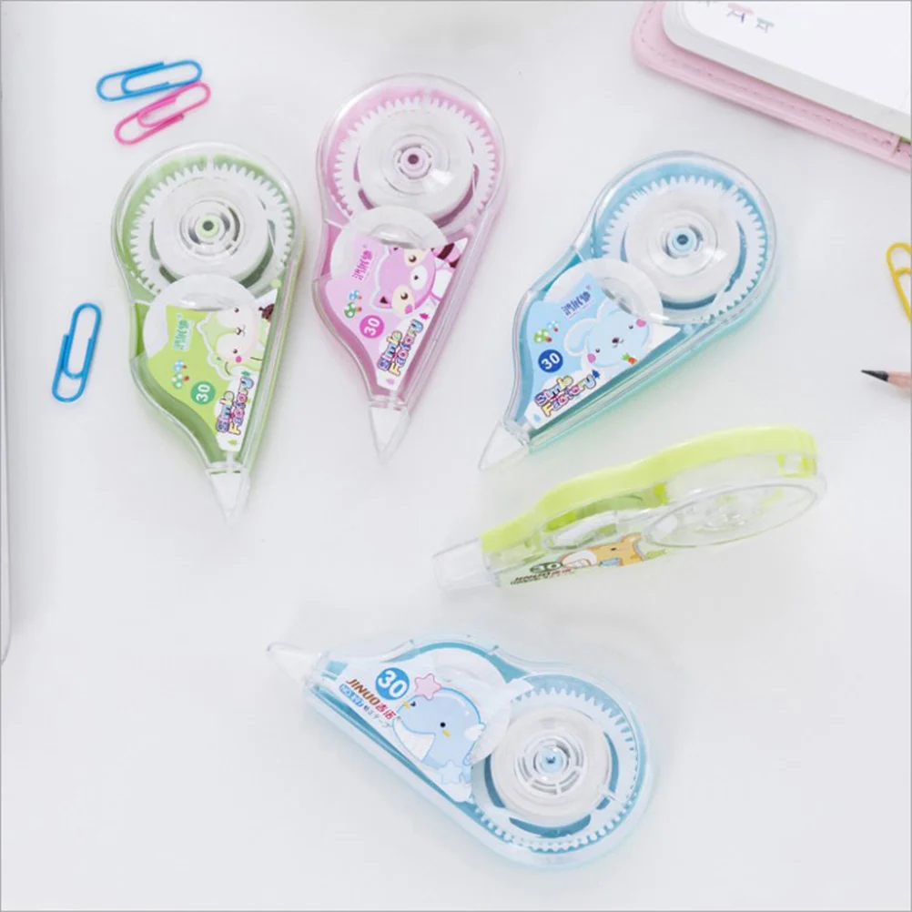 4 قطعة شريط تصحيح 7.4X3.5 سنتيمتر قسط السلس إعادة الكتابة للمدرسة مكتب المنزل استخدام لاصق على الوجهين النقاط عصا #2