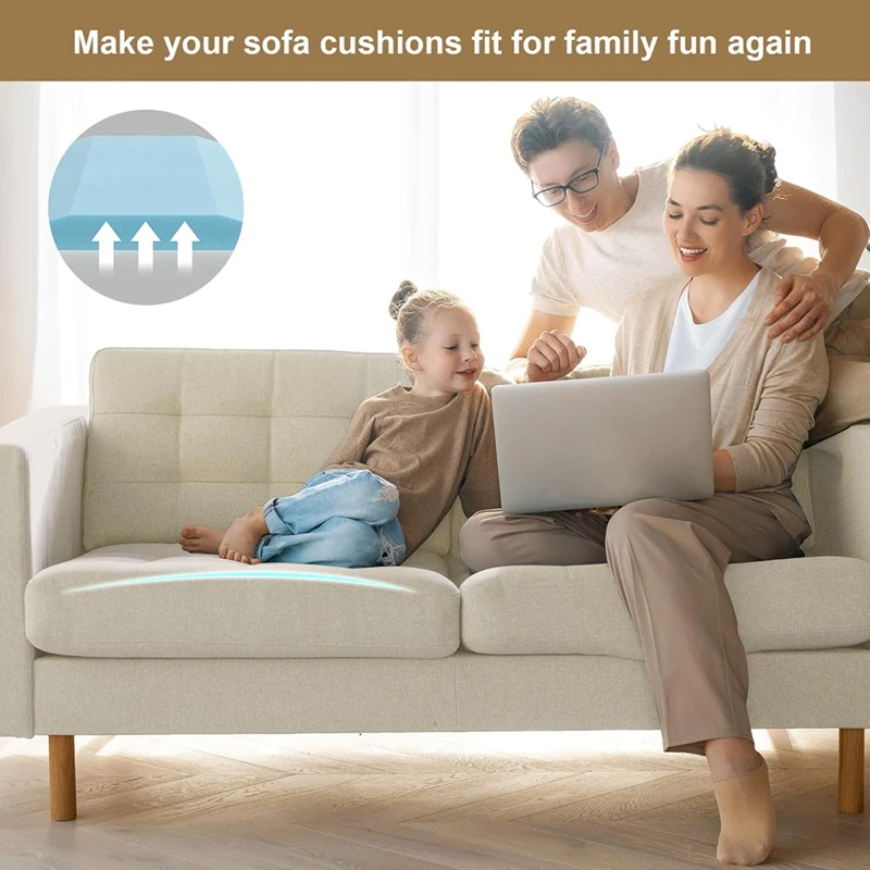 Couch Cushion Support, Trapezoid 40D Sofa Cushion Support for Sagging Couch Seats, High Density Foam Furniture, 3pcs Retail
