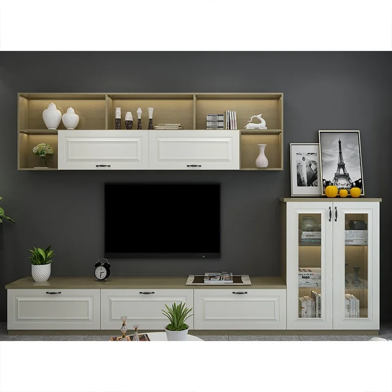 Customized Wood PVC Meuble Furniture For TV Unit For Living Room Cabinets 23 Inch Corner Antique Italian TV Cabinet