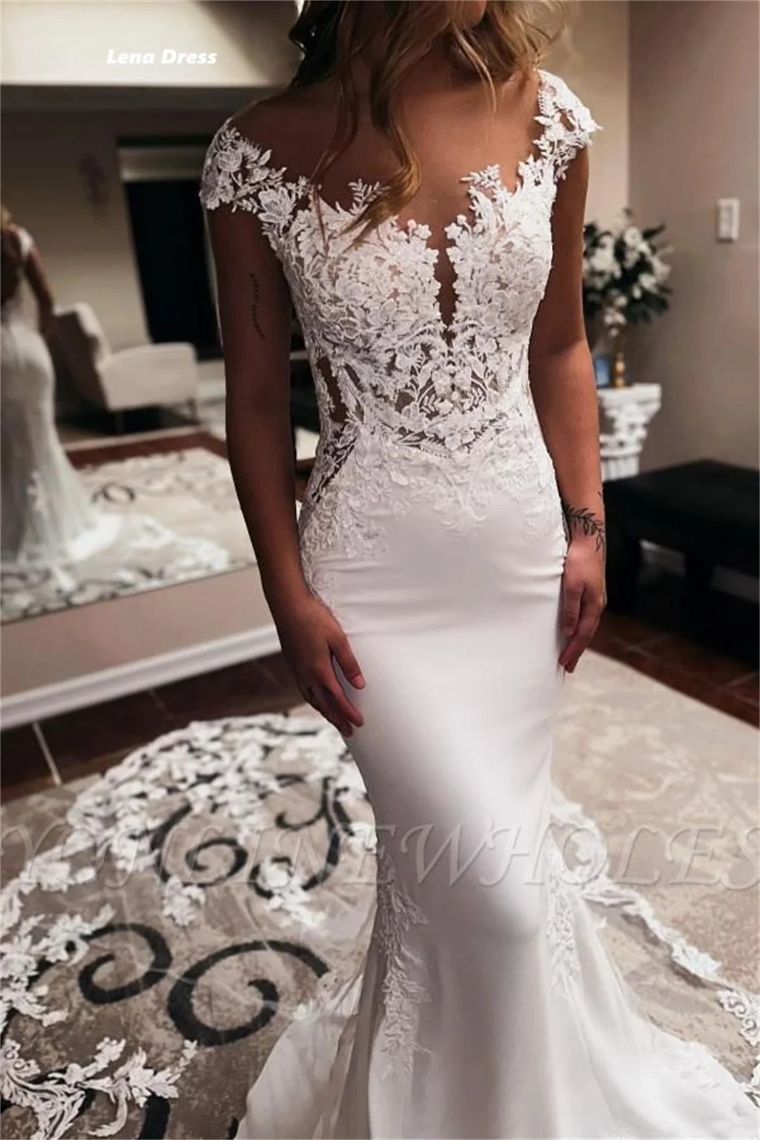 Lena Wedding Dress Elegant Evening Dresses for Women Luxury Woman Evening Dress Women Elegant Party Custom Made Mermaid Prom