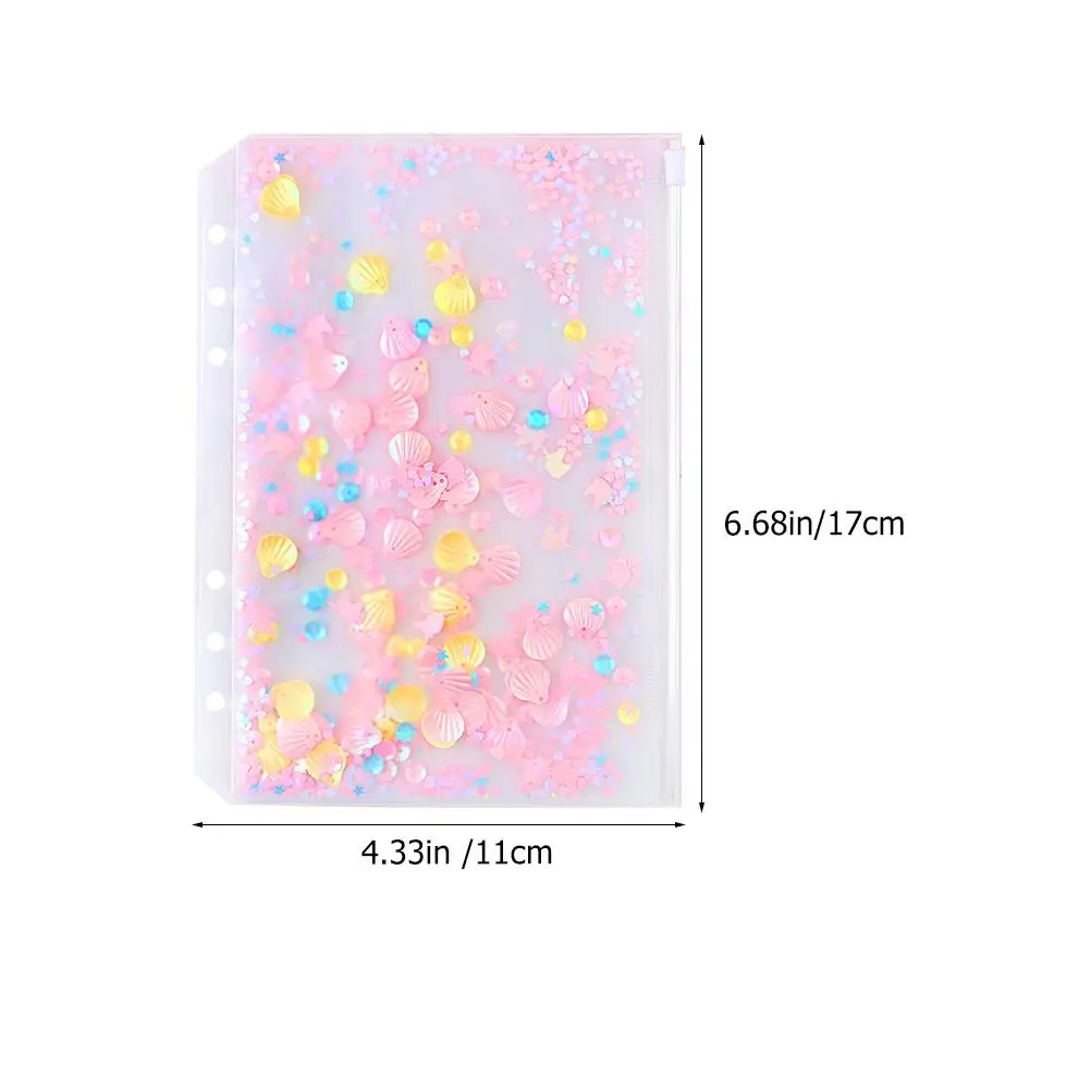 6 шт., сумка для переплета, папка-переплет, 6 отверстий, сумка для хранения на молнии, карманы с вкладышами, органайзер для документов