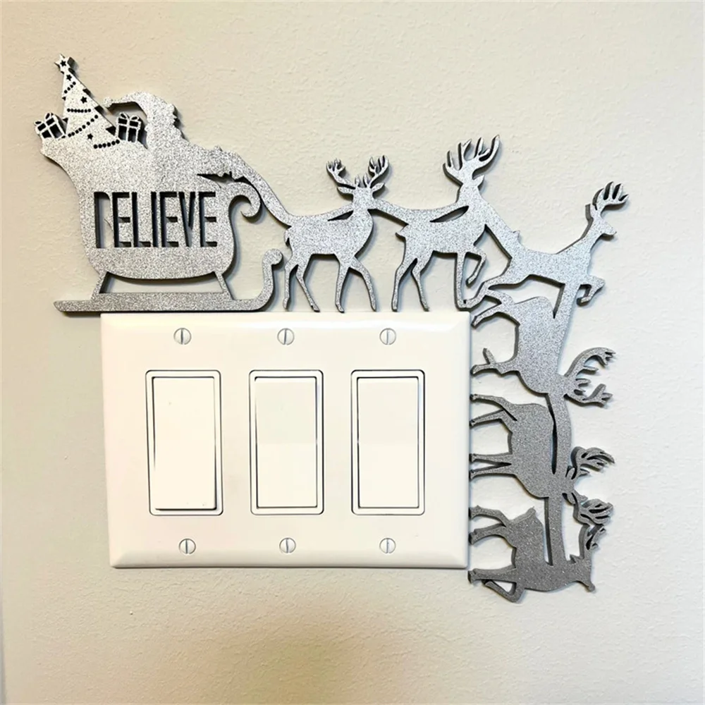 Christmas Decoration  Greeting Sign Sturdy Durable Christmas Ornament for Door Frame Decoration