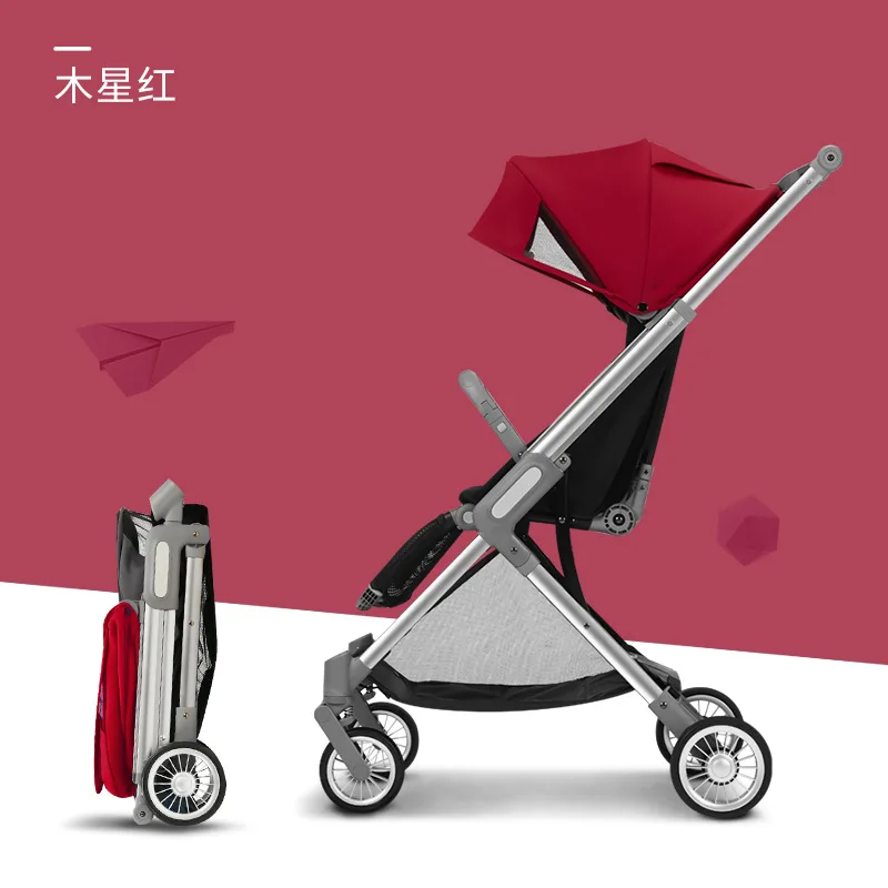 Baby Stroller for Newborns Lightweight Umbrella Carrying Cart for Sitting Lying Down Foldable Stroller Boarding Yoyo Leg Rest