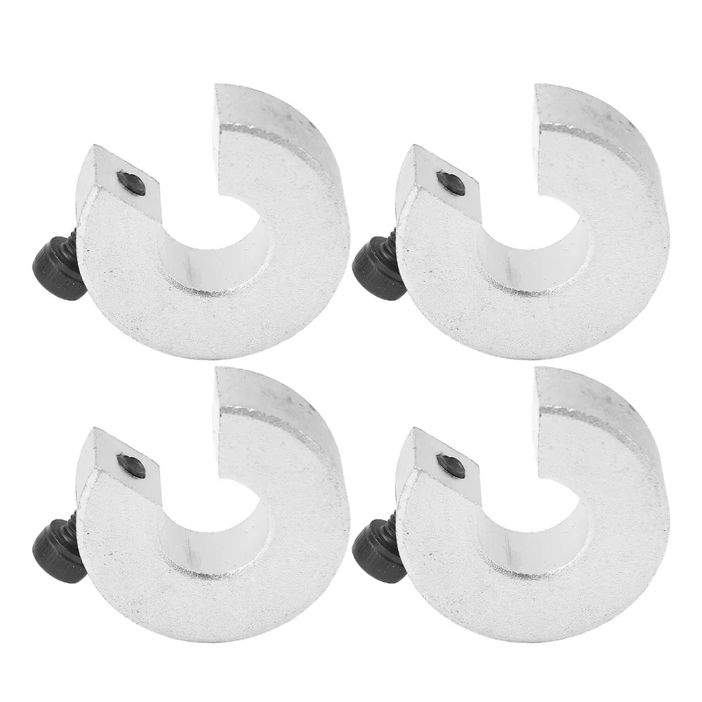 4Pcs SBR12 Linear Rail Stop Collar SBR16 SBR20 Shaft Locking Collar Aluminum Alloy Anodized Grub Screw Limit Fixing Ring