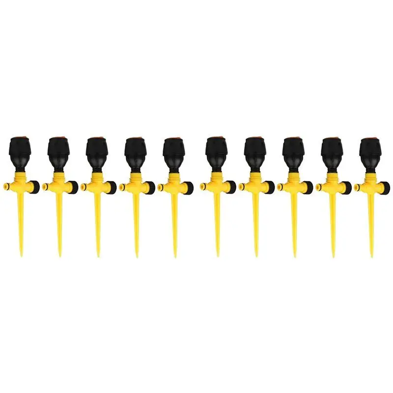 

Automatic 360 Degree Rotation Lawn Sprinklers For Yard, Large Area Coverage, Lawn & Garden Essential (10PC)