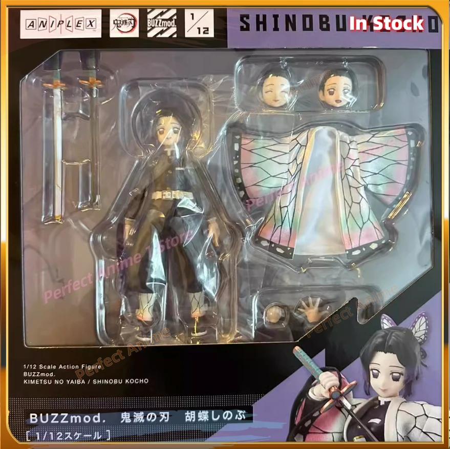 

100% Оригинальный Aniplex BUZZmod Shinobu Kocho Kimetsu No Yaiba, экшн-фигурки рассекающих демонов, игрушечные модели Brinquedos, фигурка 1/12