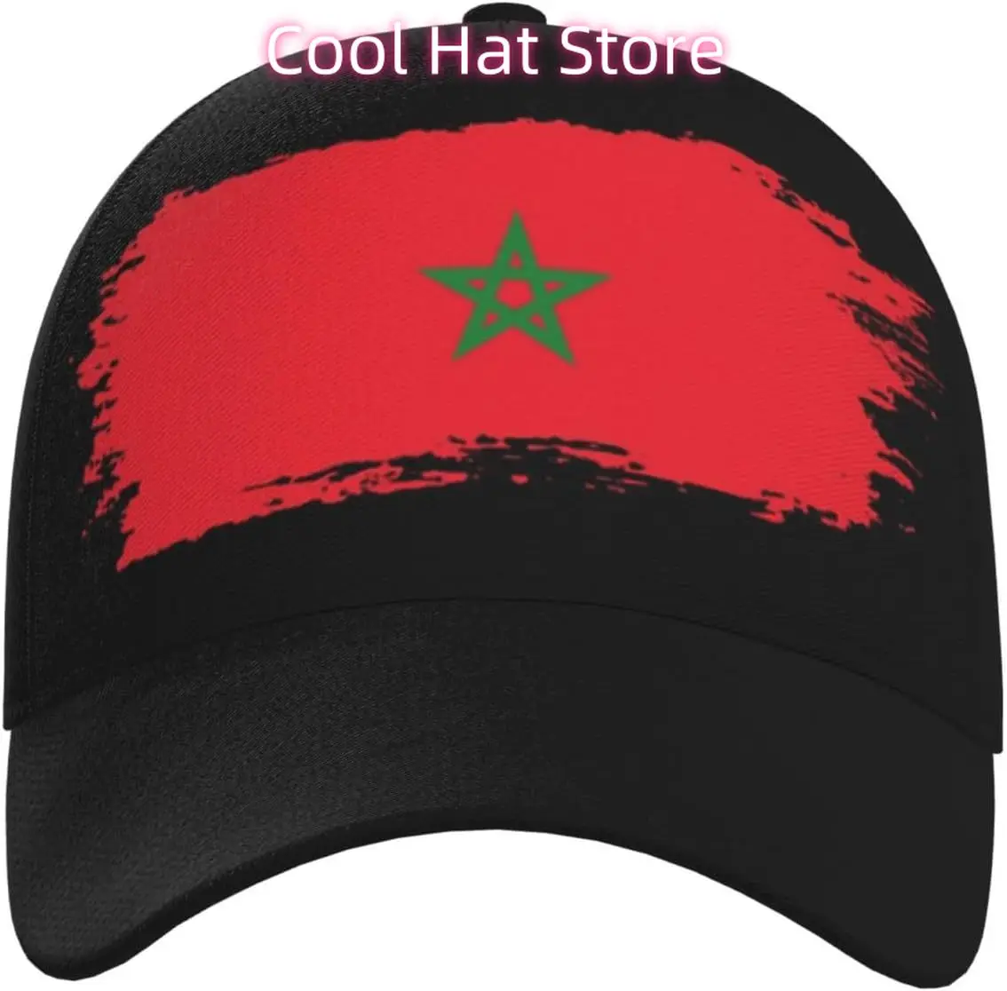 모로코 국기 모자 남자 여자 조정 가능한 모로코 야구 모자 여름 야외 모로코 국기 야구 모자