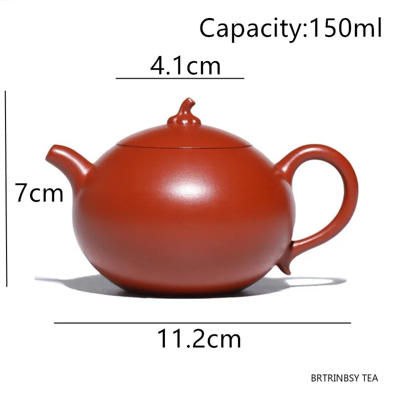 

150ml Chinese Handmade Yixing Purple Clay Teapot Beauty Tea Infuser Tea Pot Raw Ore Zhu Mud Kettle Household Zisha Tea Set