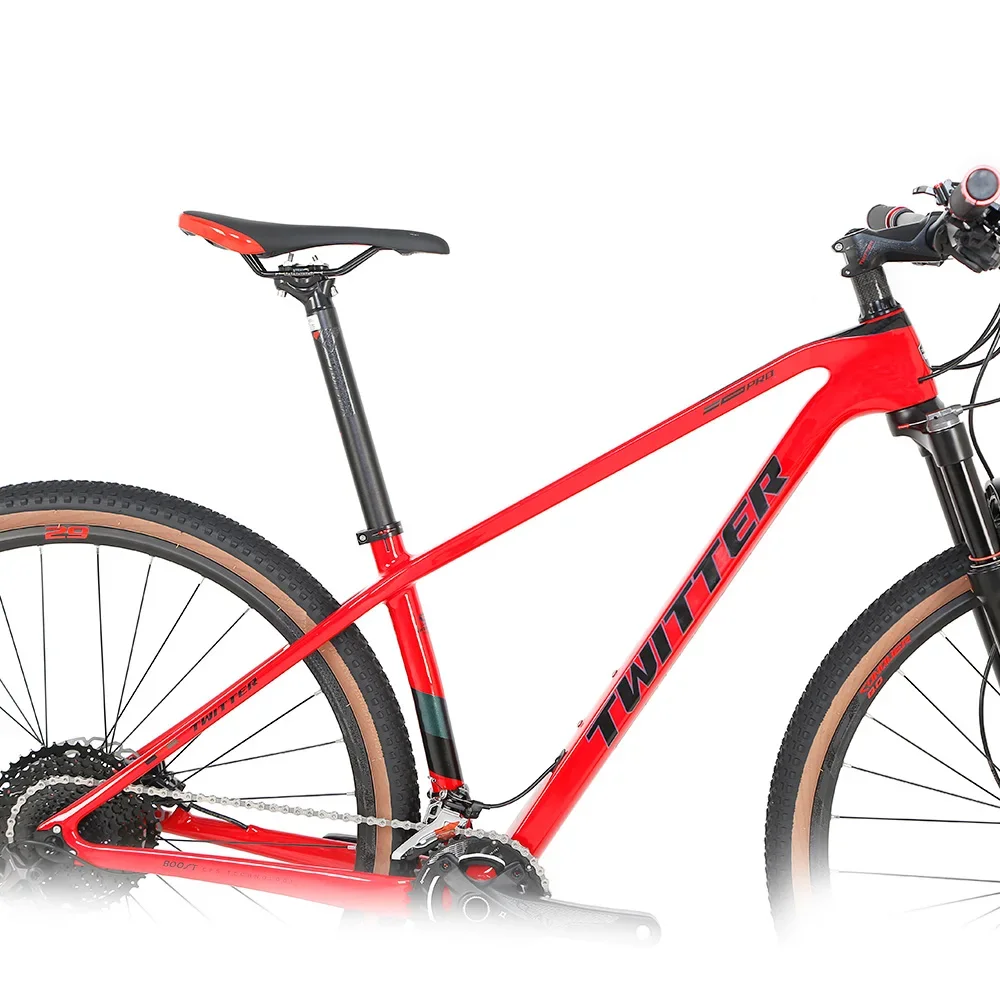 TWITTER WARRIORpro M8100-2*12S Inner cable routing XC-class T900 carbon fiber mountain bike 27.5/29in