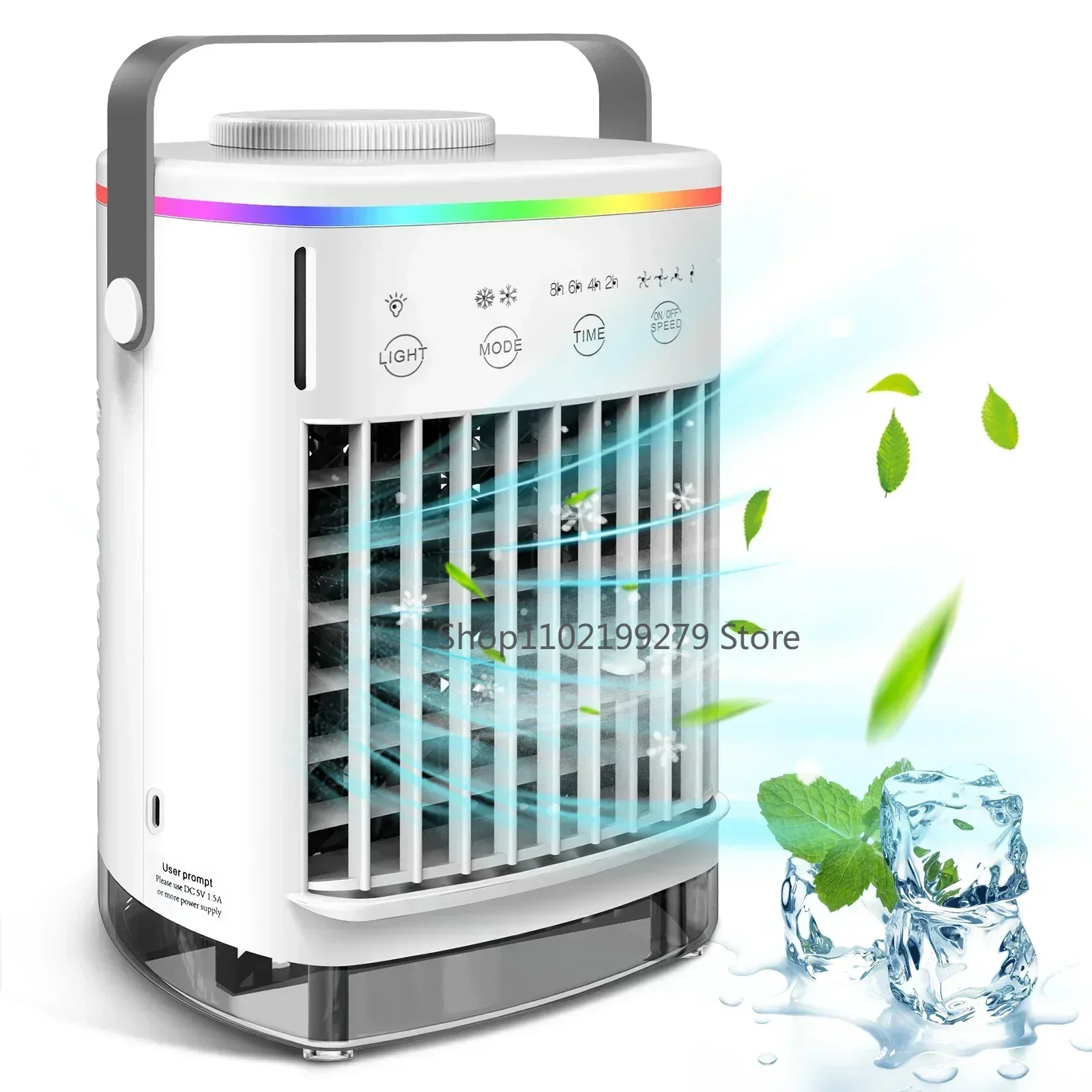 Mini Airconditioning Koelventilator Multifunctionele USB Nieuwe Huishoudelijke Draagbare Airconditioner Luchtbevochtiger Sterke Wind