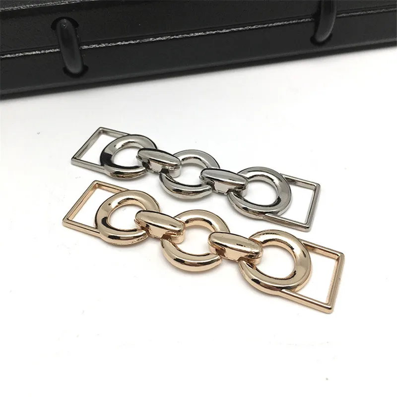 Metal Extender Replacement Connector O Ring Chain with Clasp for Women Handbag Shoes Cloth Pants Decoration DIY Accessories