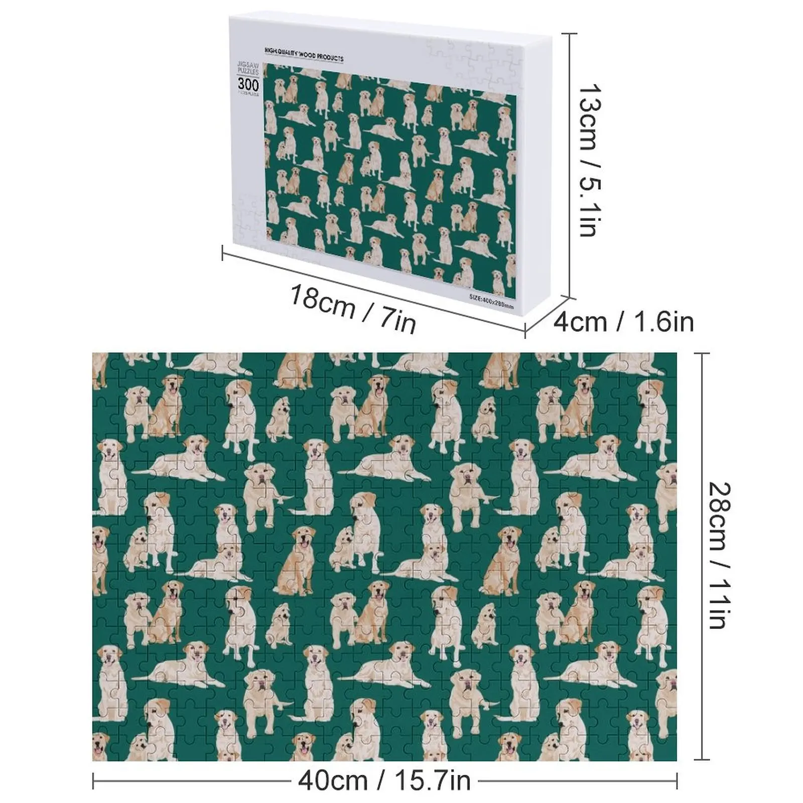 Jiallo Lab Green Jigsaw Puzzle Oggetto personalizzato per bambini Giocattoli innovativi per bambini 2022 Puzzle con immagini