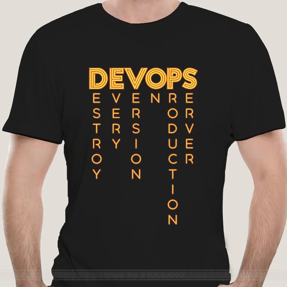 DEVOPS - التعريف الحقيقي لـ DEVOPS T Shirt Devops Computer Nerd Geek Programmer مضحك ساخر رائع لطيف برمجة #3
