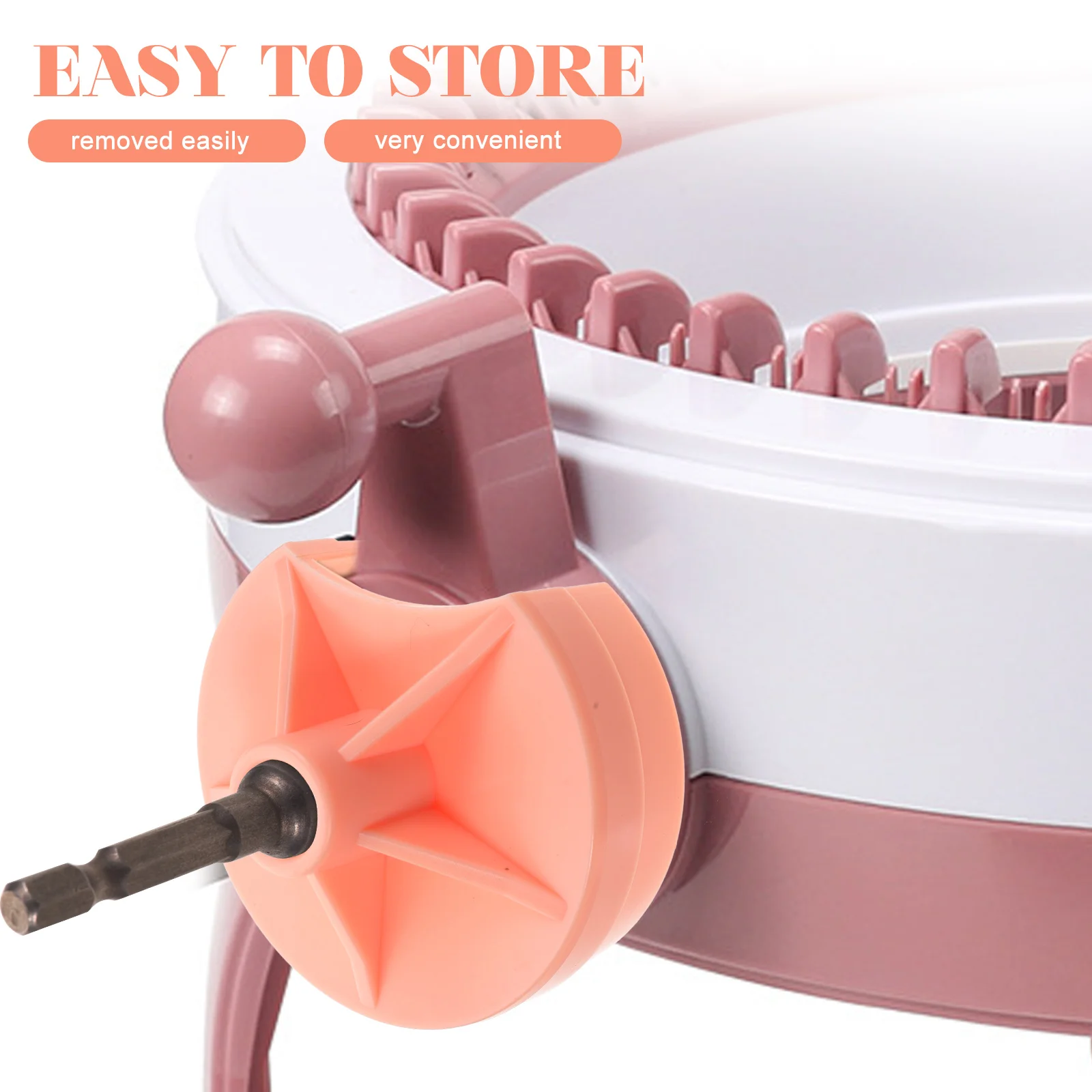 

Knitting Machine Accessories White Crank Adaptor Manual Part Loom Tool Handle 22 Pin Plastic Adapter Easy