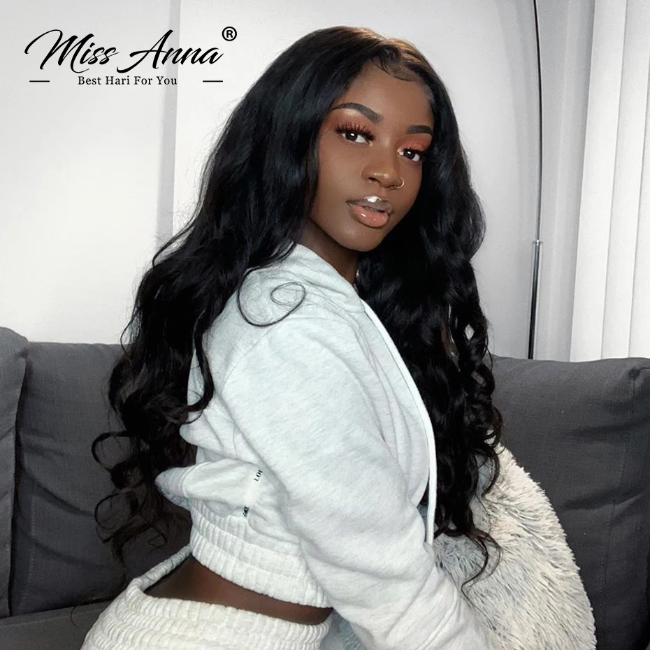 Missanna Body Wave Bundles Human Hair Brazilian Weaving Natural Black 3 4 Bundles Deal 38 40 Inch Raw Hair Extensions