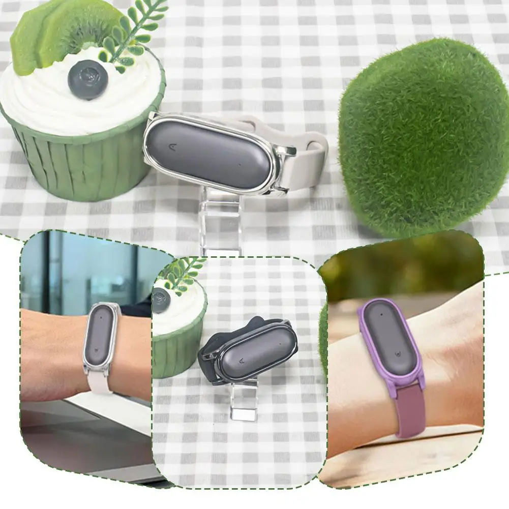 

Для PLAUD NotePin/NotePin S записывающее устройство, чехол для ПК, ремешок для часов, пряжка с рисунком, силиконовый ремешок для часов, стиль 360° ° Защита