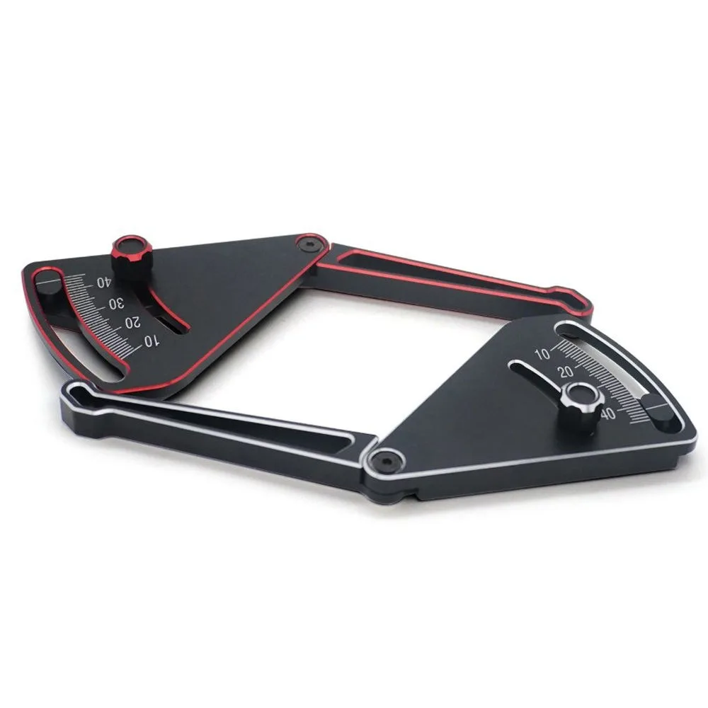 RC Car Adjustable Ruler Adjusting Height & Wheel Rim Camber 10-45mm Ride Height Gauge